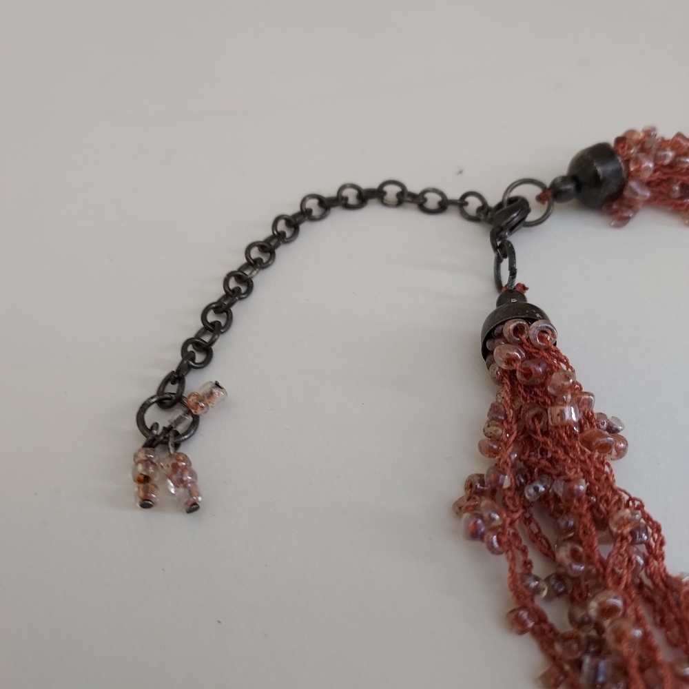 Anthropologie Bead And String Multi-Strand Neckla… - image 3